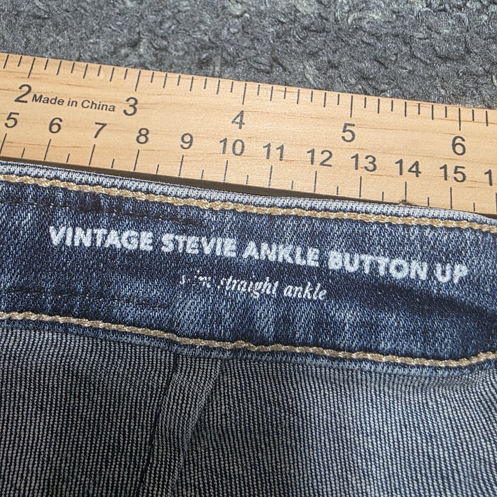 AG Adriano Goldschmied Anthropologie Women’s Vintage Button Front Jeans Size 26R - Picture 7 of 11